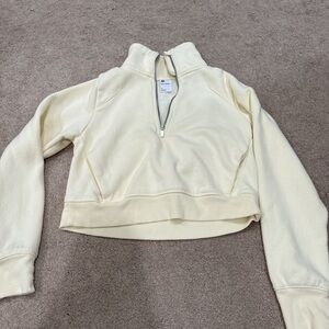 All in Motion butter yellow Women's Quarter-Zip Sweatshirt